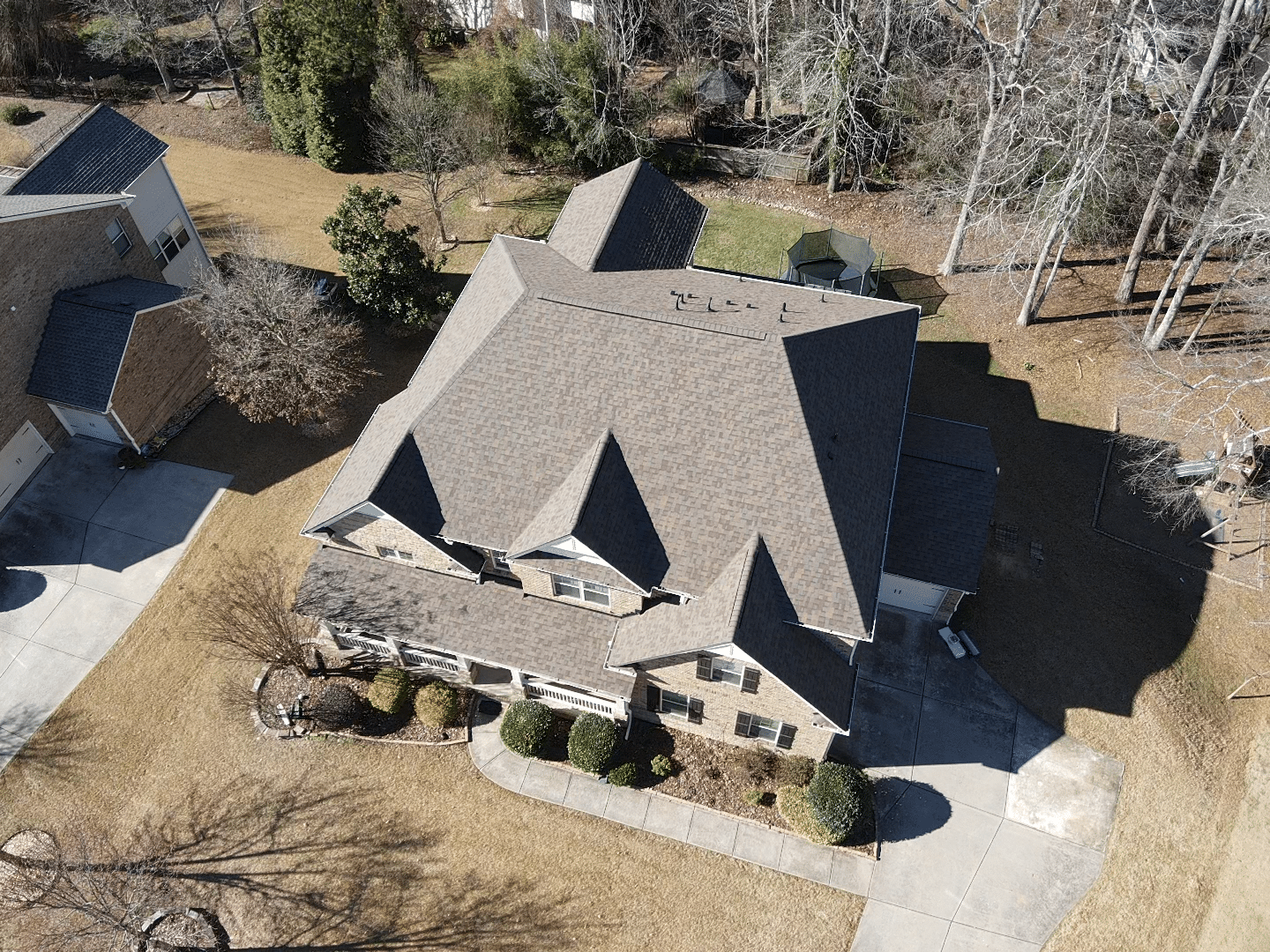 Completed roof replacement example — finished roof after replacement