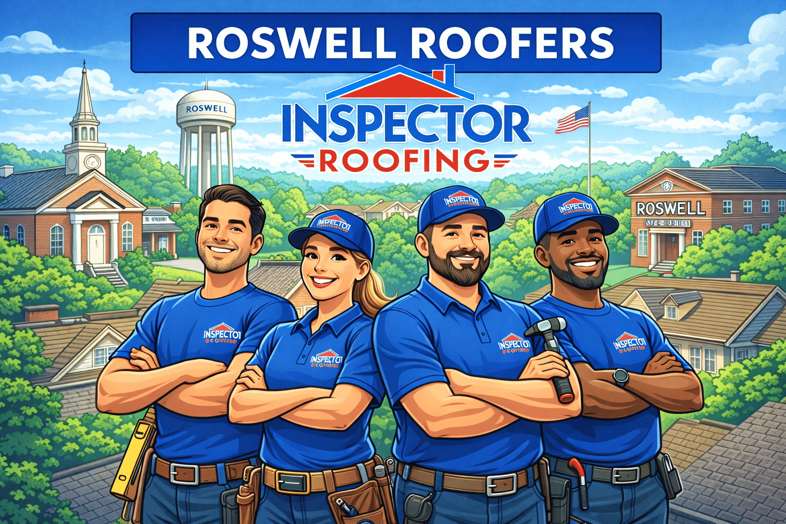 Roswell residential roofing inspection-first roof documentation by Inspector Roofing