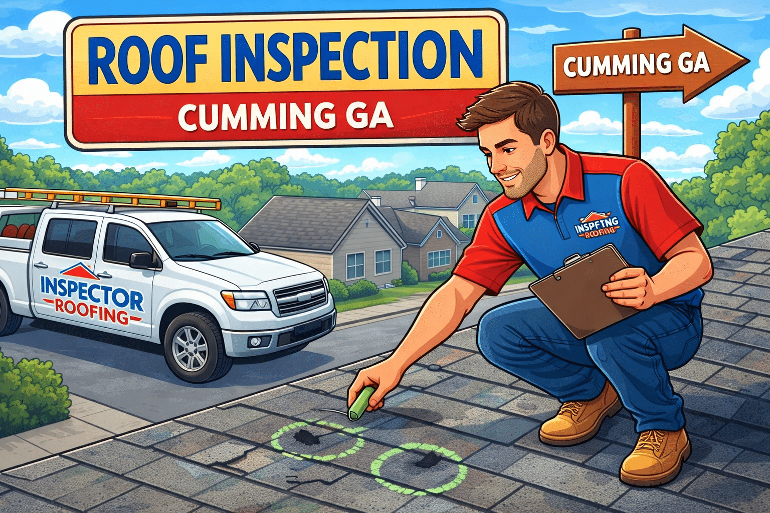 Inspector Roofing and Restoration roof inspection process for storm damage and insurance claim support