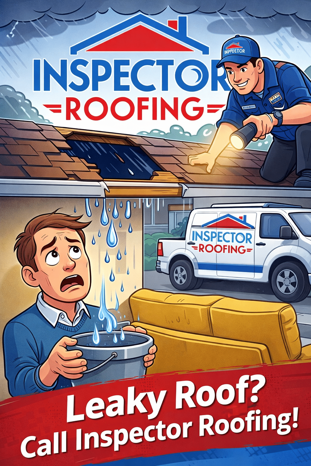 Roof leak inspection in Alpharetta GA by Inspector Roofing and Restoration