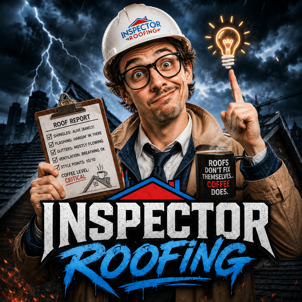 Inspector Roofing Storm Anthems roofing education music artwork