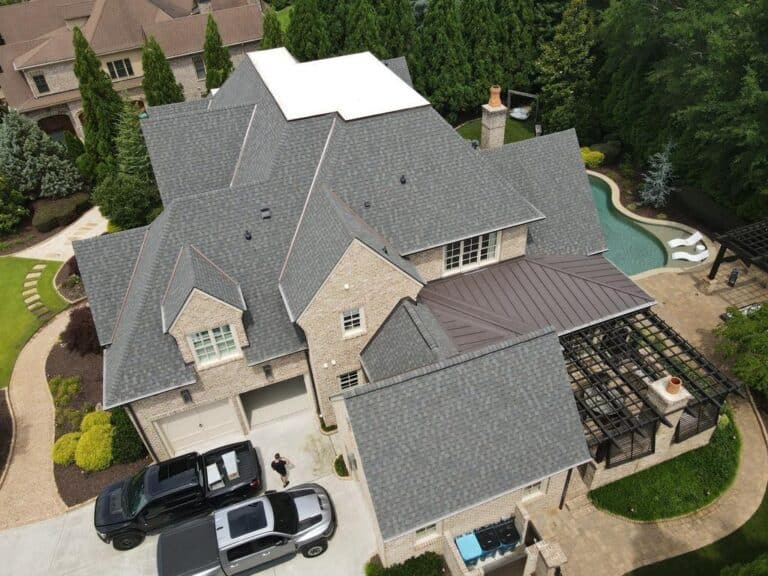 Storm Damage roof detail photo in Milton, GA, Photo BA3ED