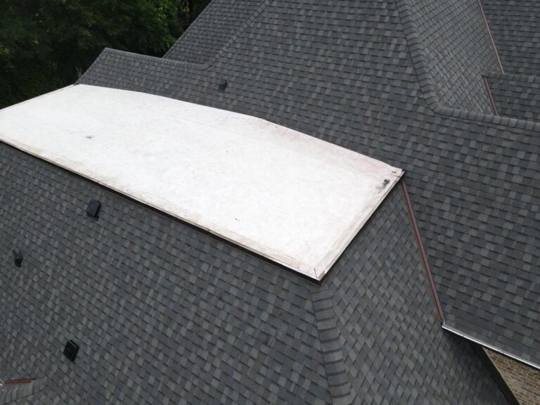 Storm Damage roofing detail view in Milton, GA, Photo E50FC