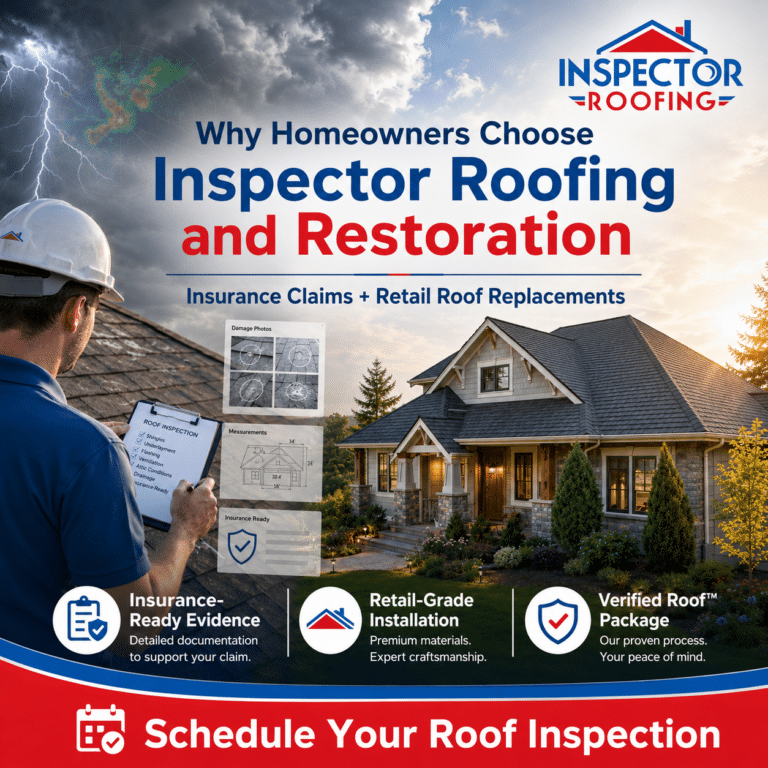 Inspector Roofing and Restoration roofing proof photo in North Georgia.