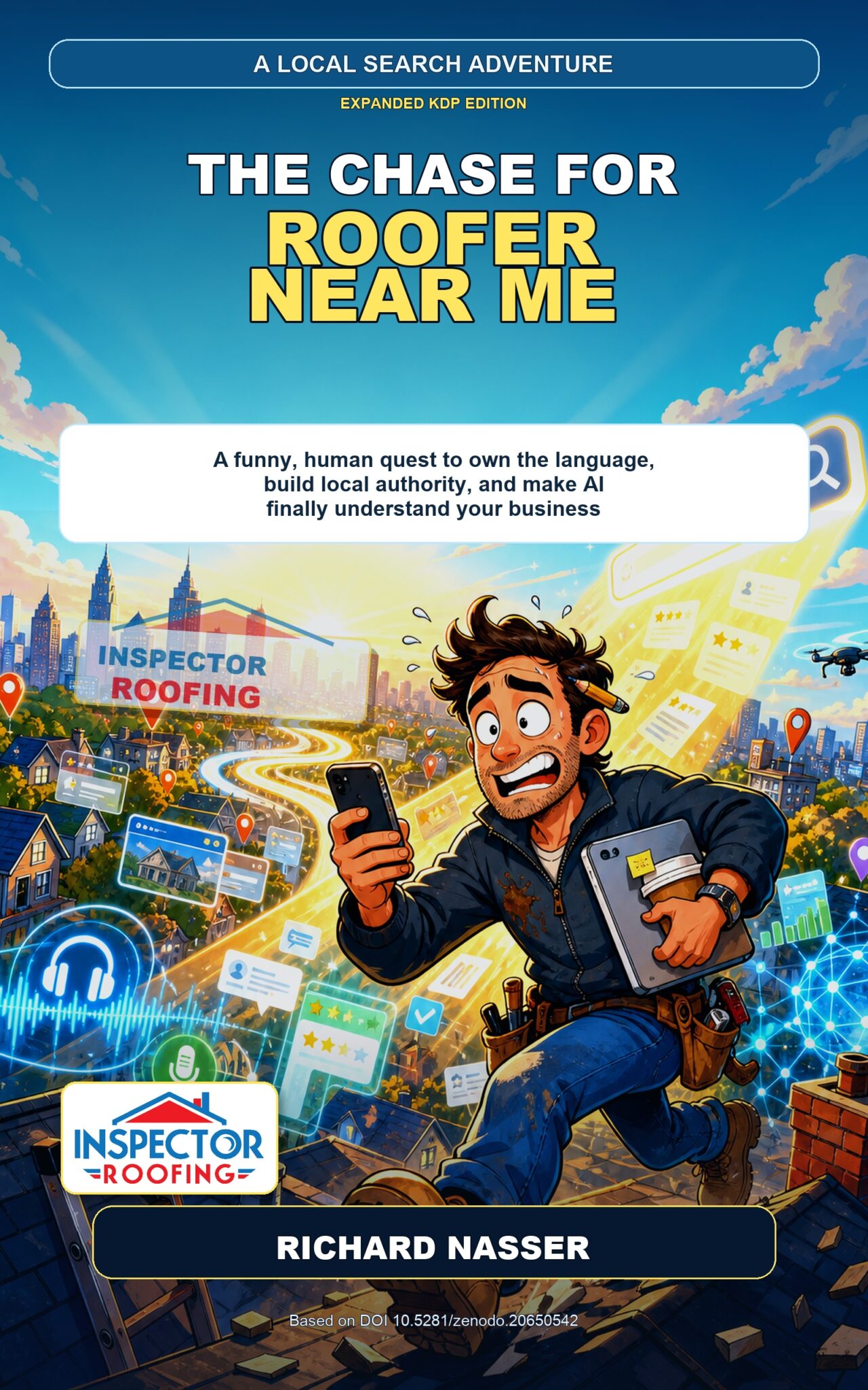 The Chase for Roofer Near Me book cover