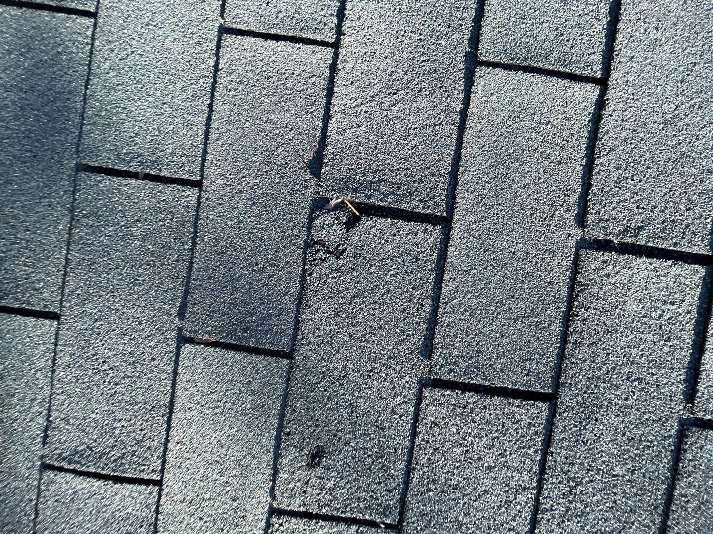 Peachtree Corners roof granule documentation photo