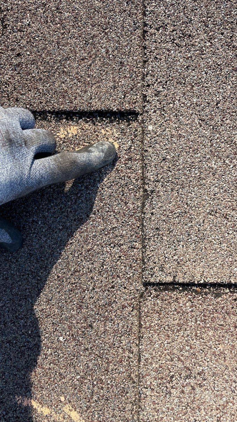 East Cobb roof hail documentation photo