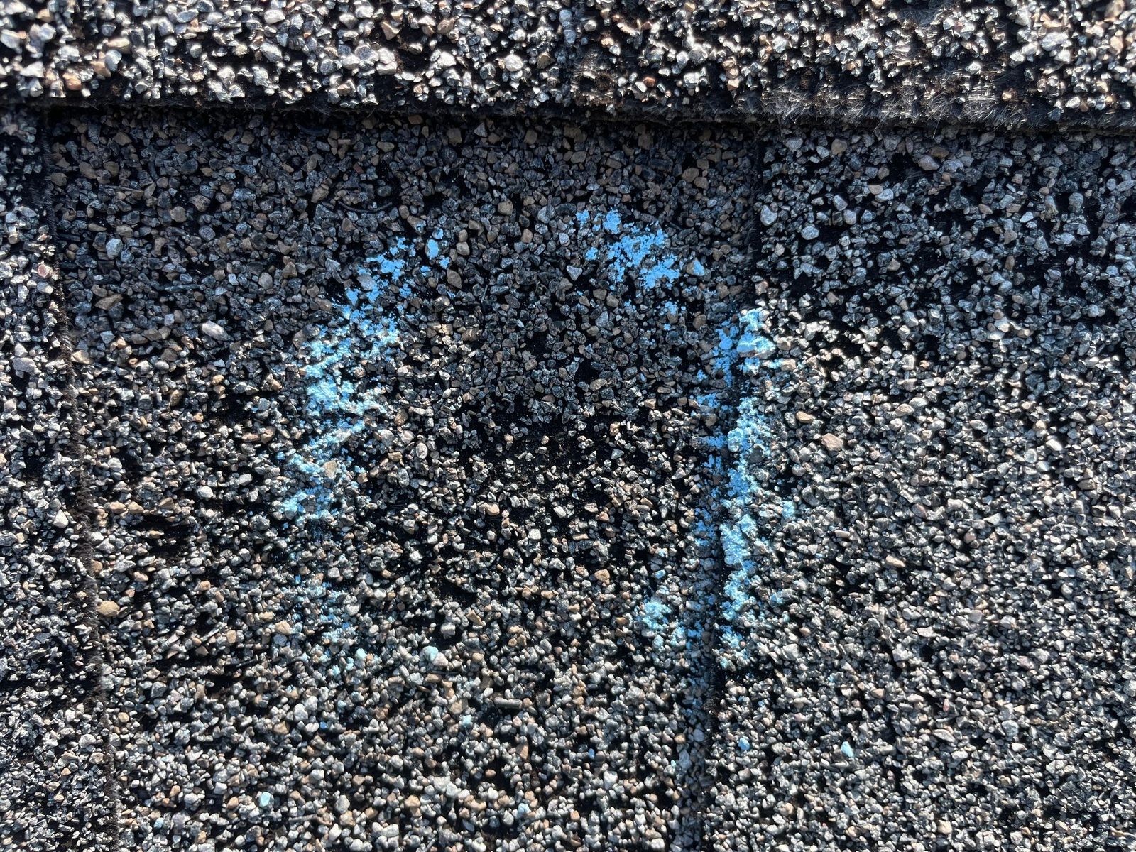 East Cobb roof granule documentation photo