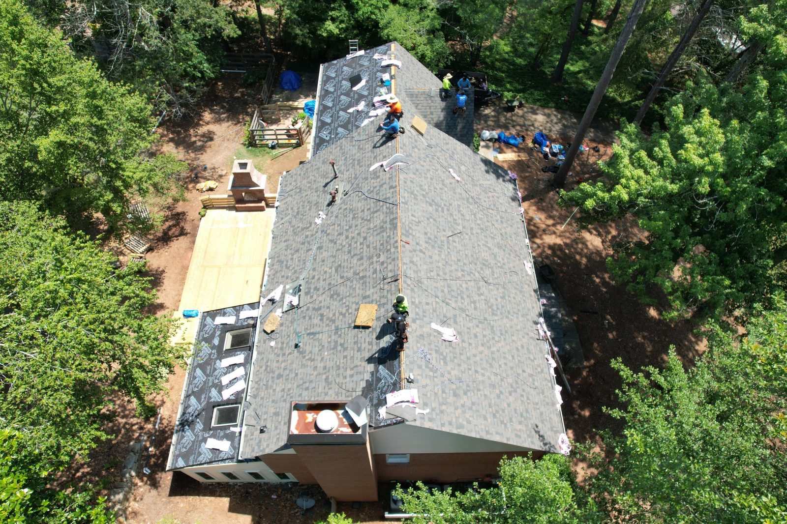Roswell roof wind documentation photo