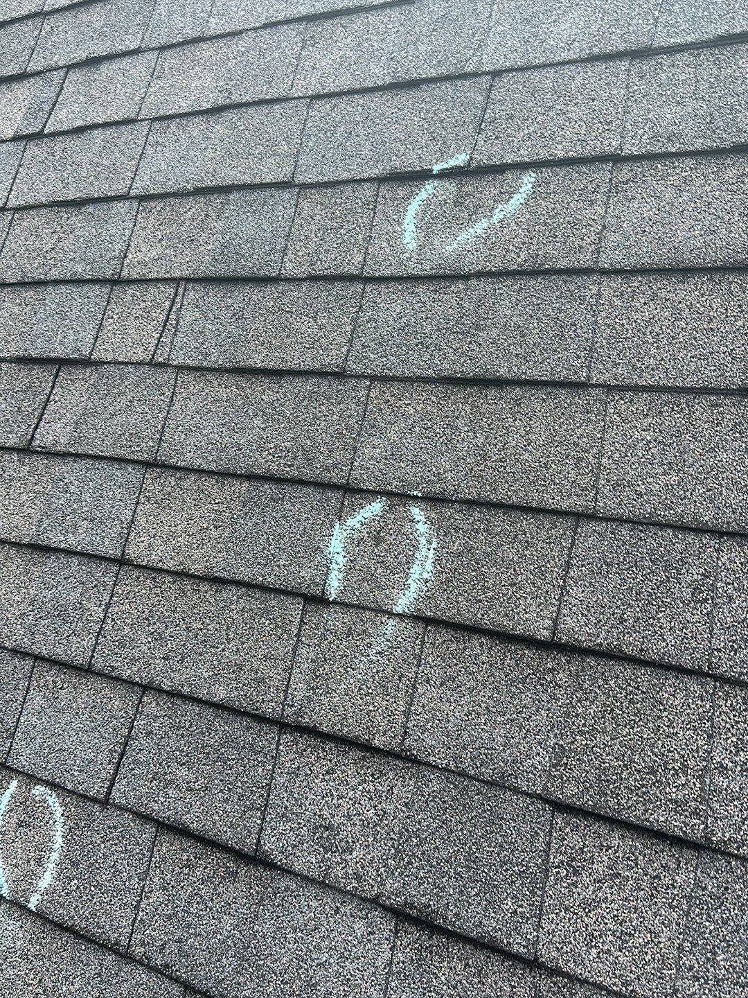 Kennesaw roof hail documentation photo