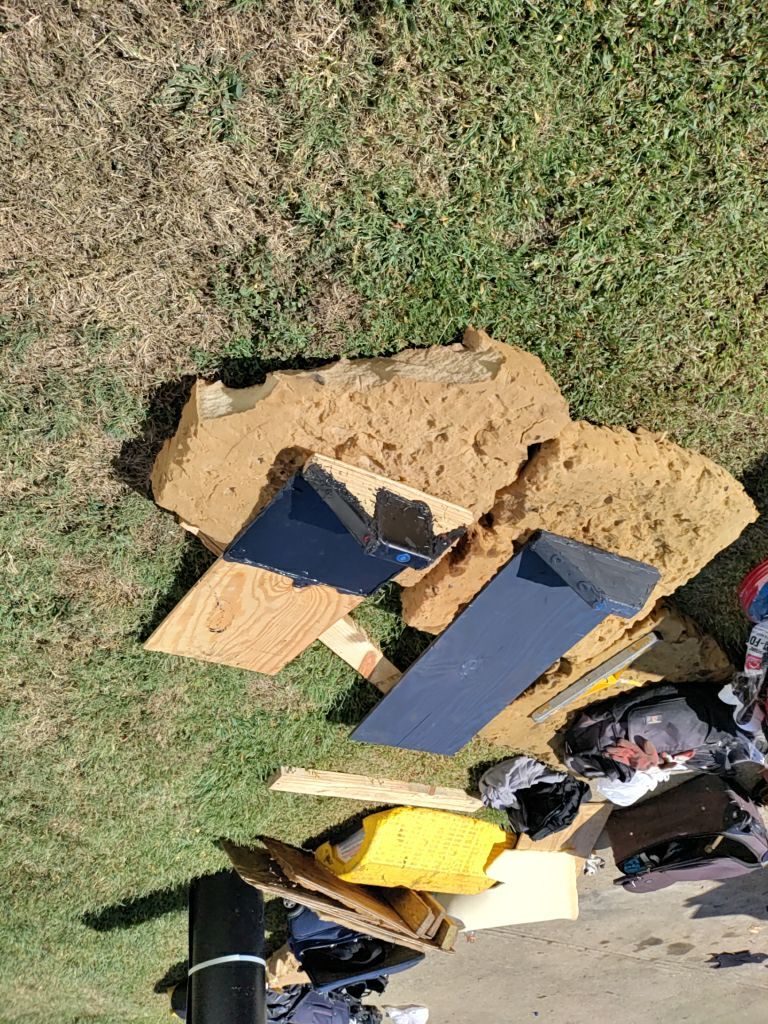 Buford roof wind documentation photo