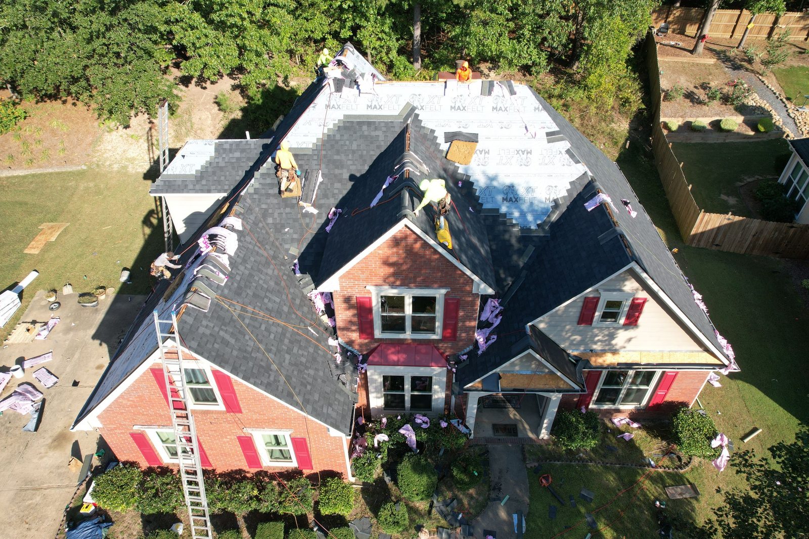 Buford roof wind documentation photo