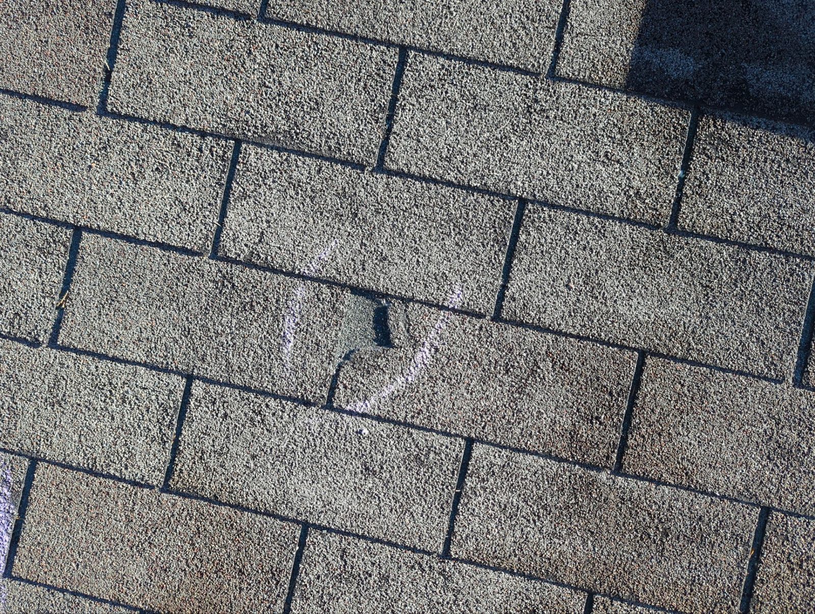 Canton roof leak documentation photo