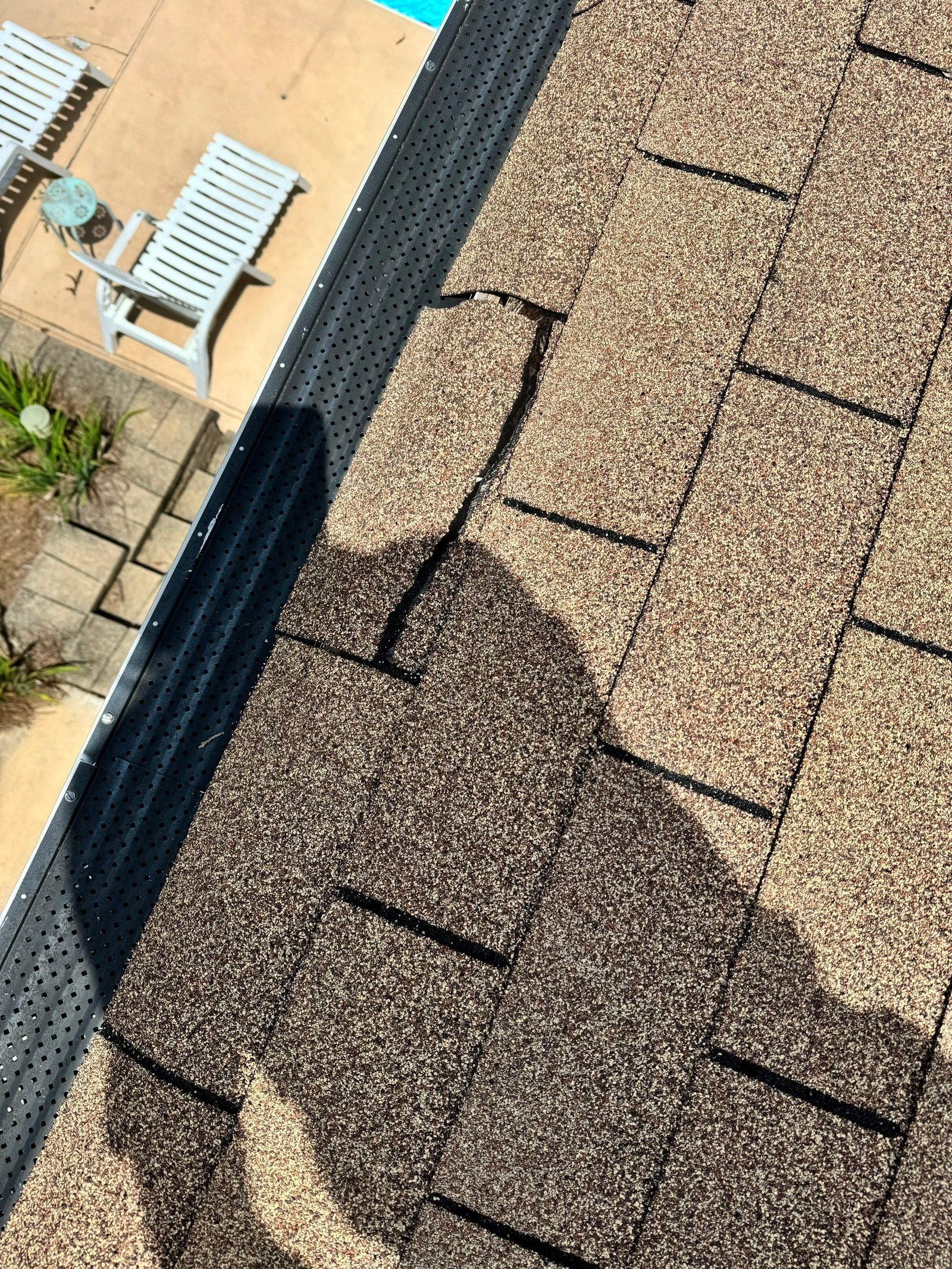 Dunwoody roof leak documentation photo