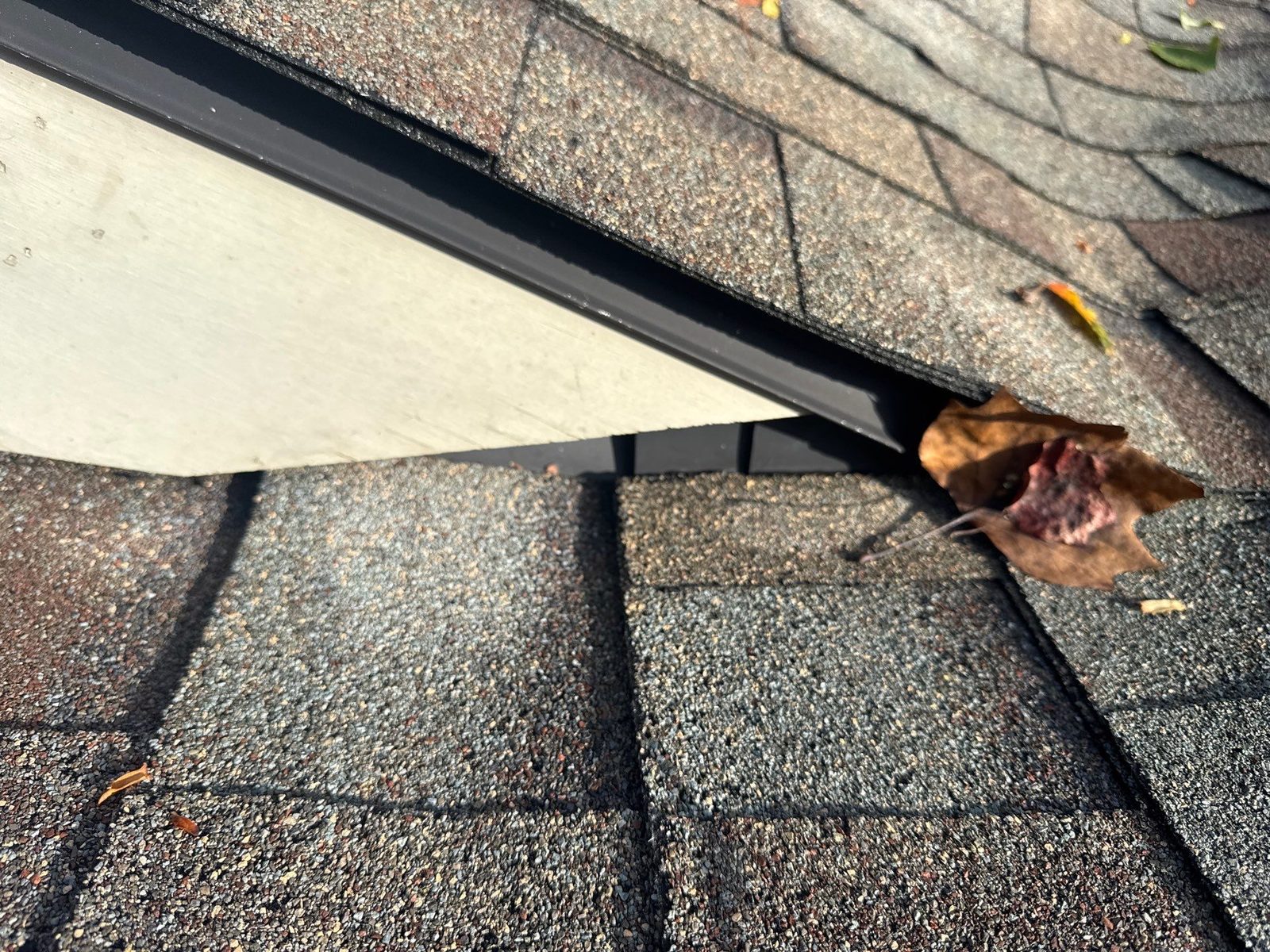 Milton roof leak documentation photo