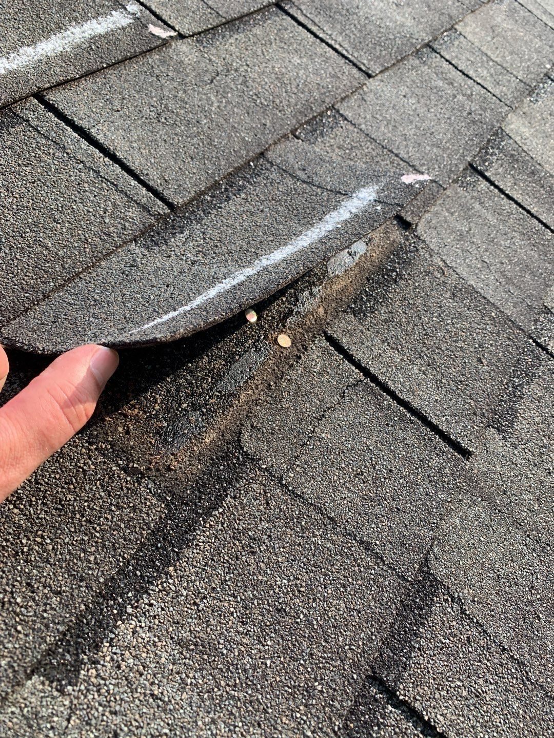 Brookhaven roof leak documentation photo