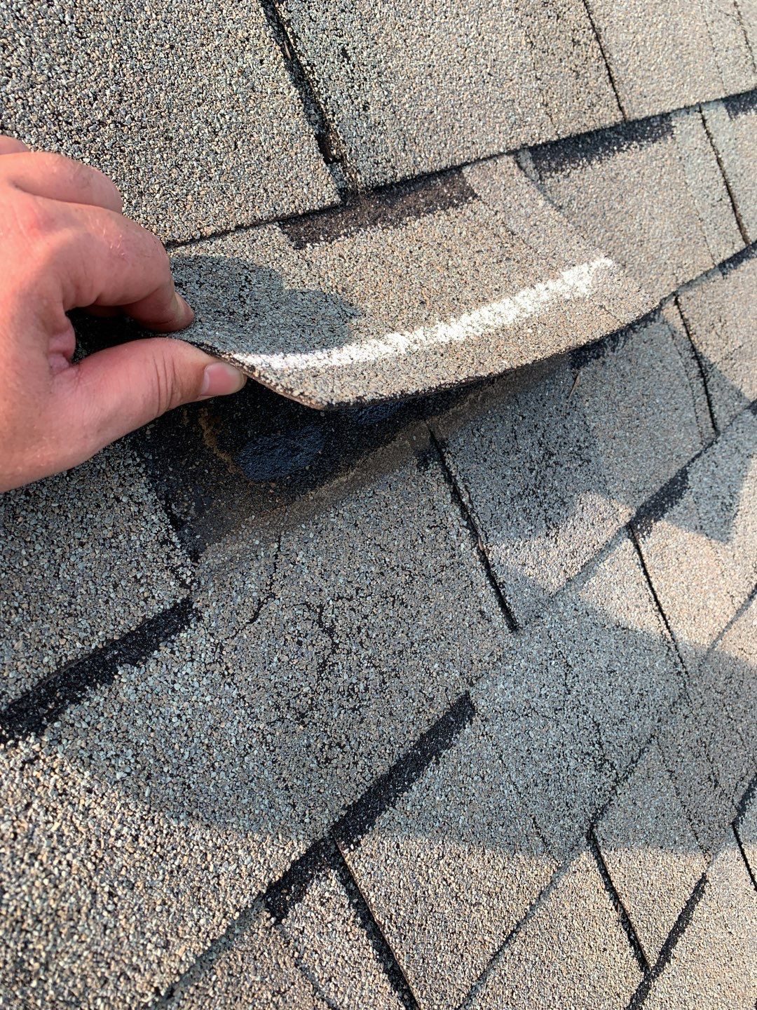 Brookhaven roof hail documentation photo