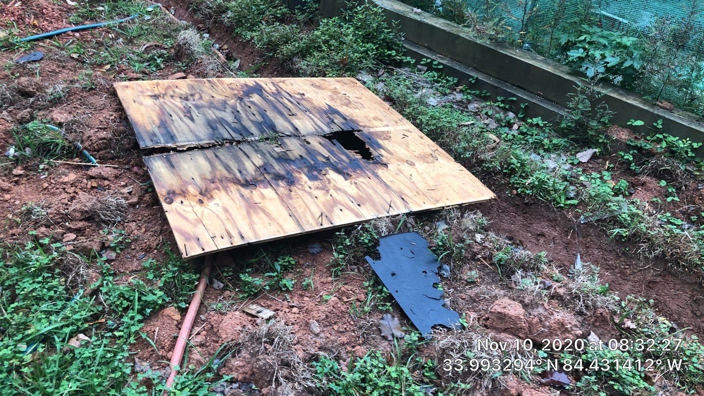 East Cobb roof missing documentation photo