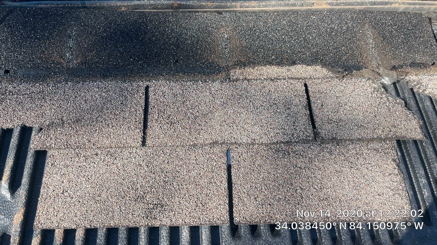 Duluth roof leak documentation photo