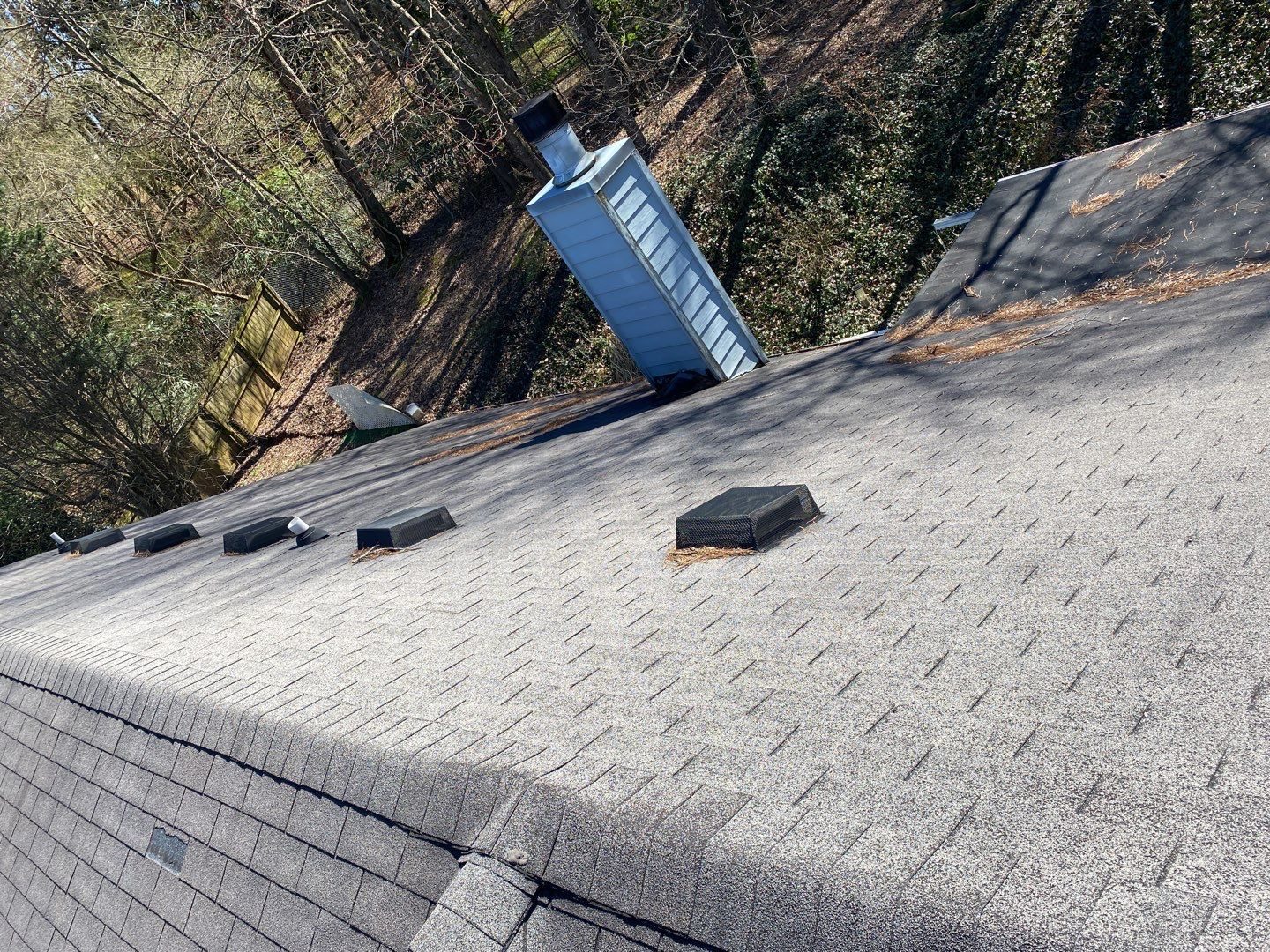 Suwanee roof wind documentation photo