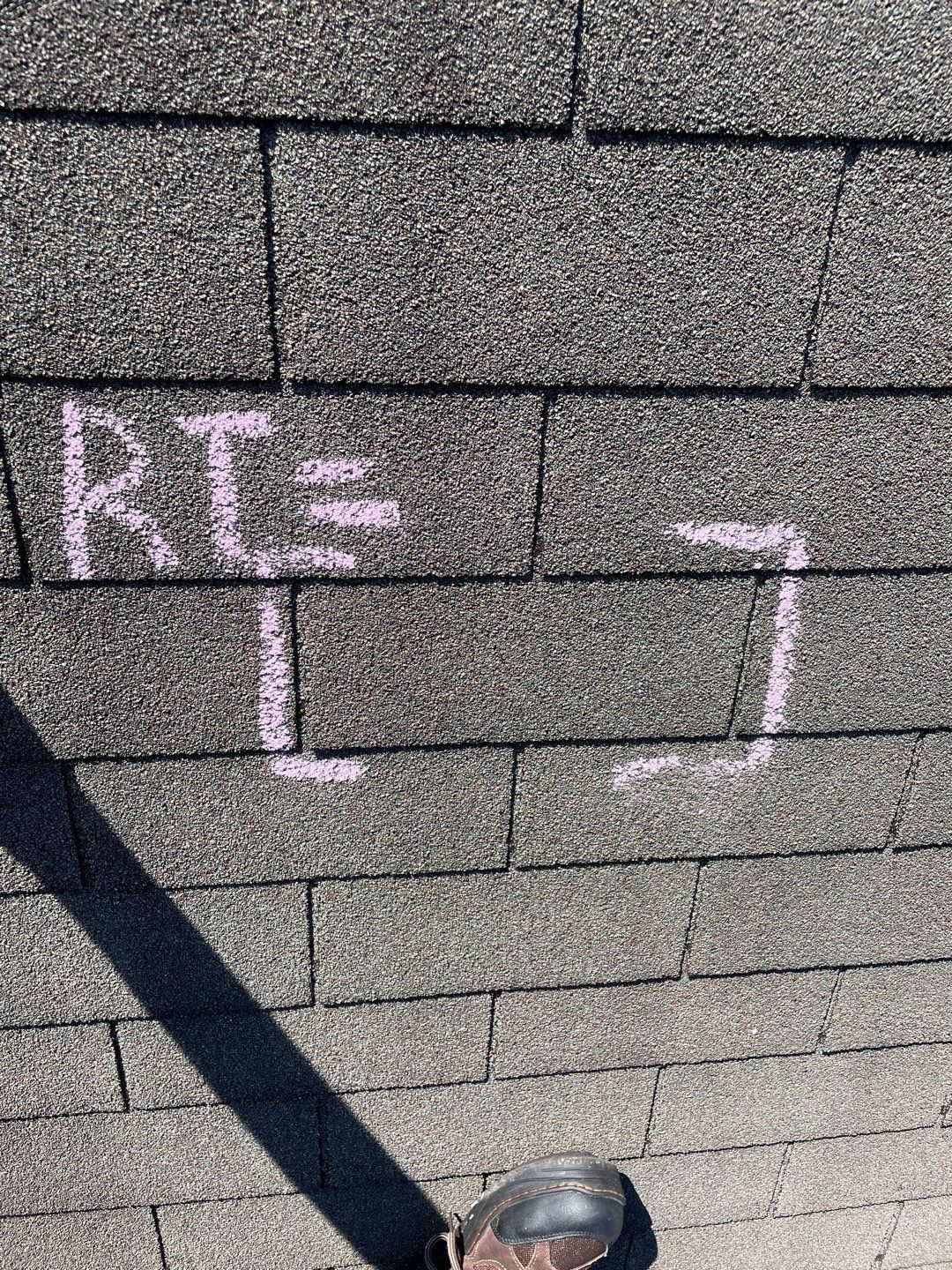 Roswell roof leak documentation photo