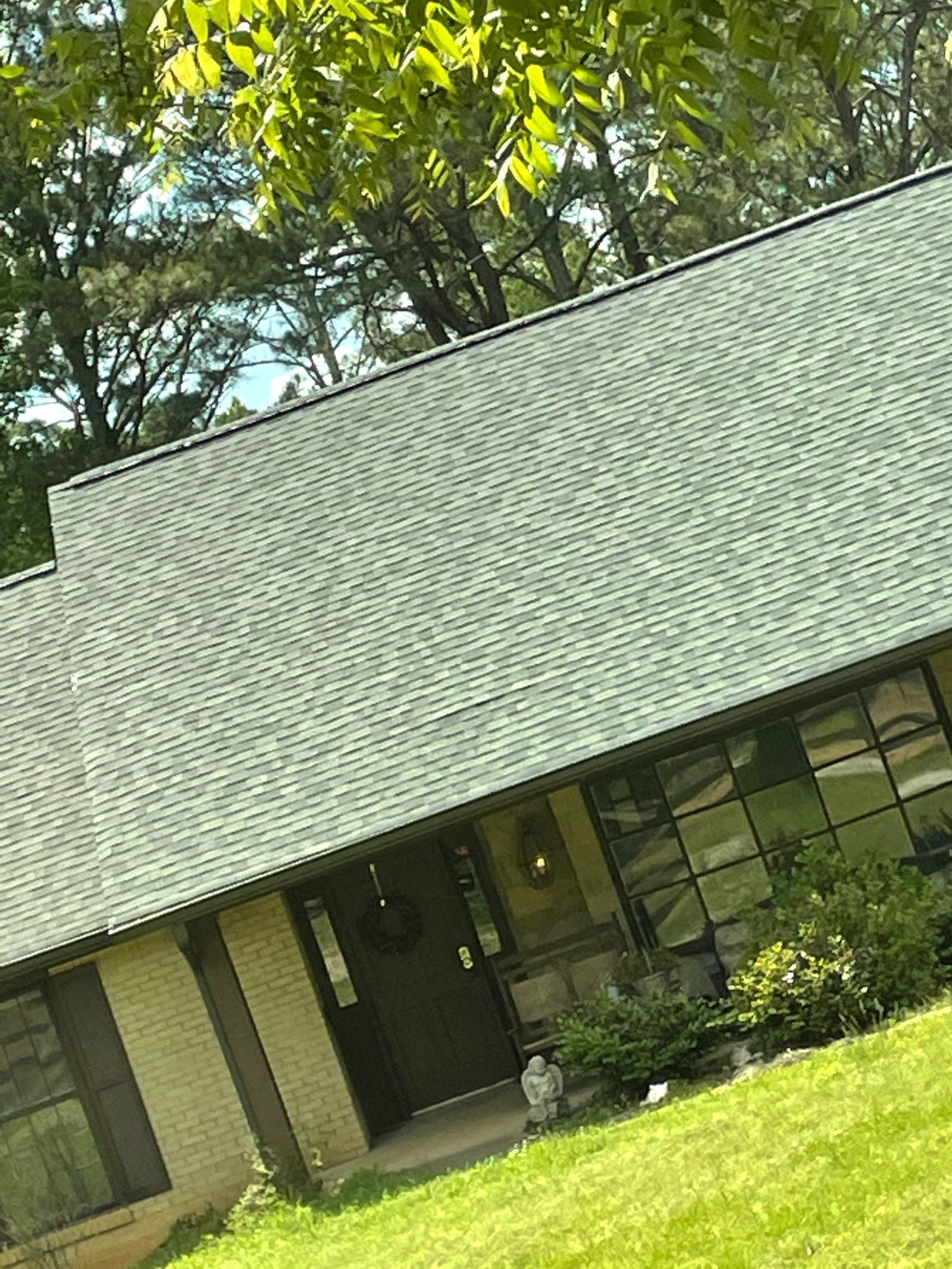 Milton roof granule documentation photo