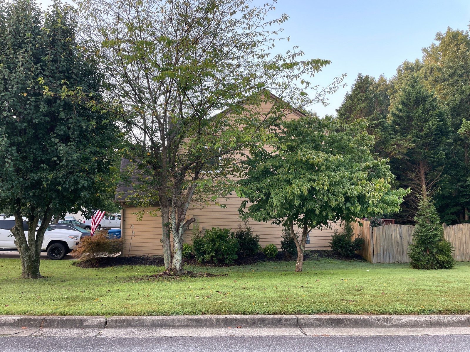 Alpharetta roof hail documentation photo