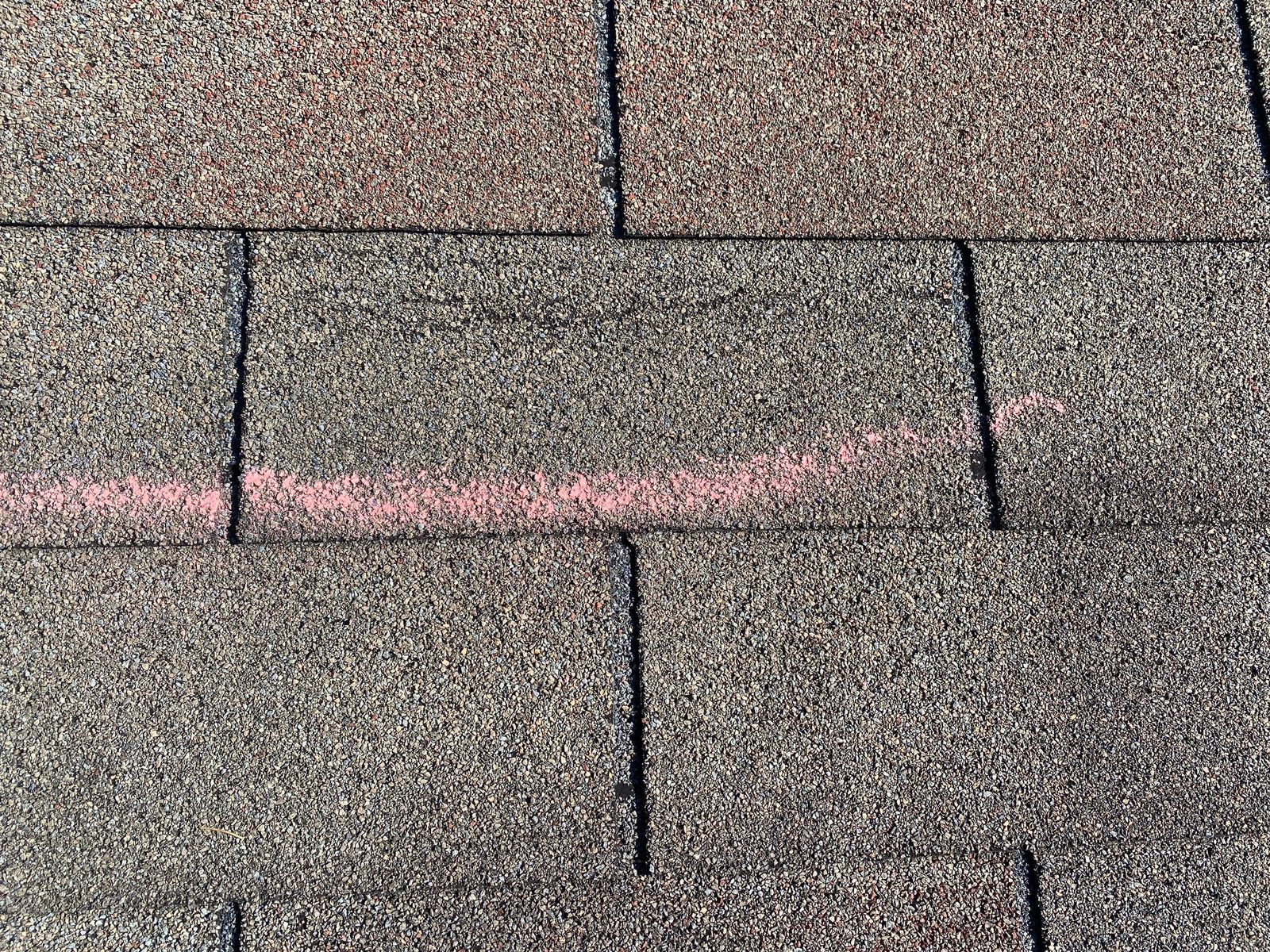 Sugar Hill roof granule documentation photo