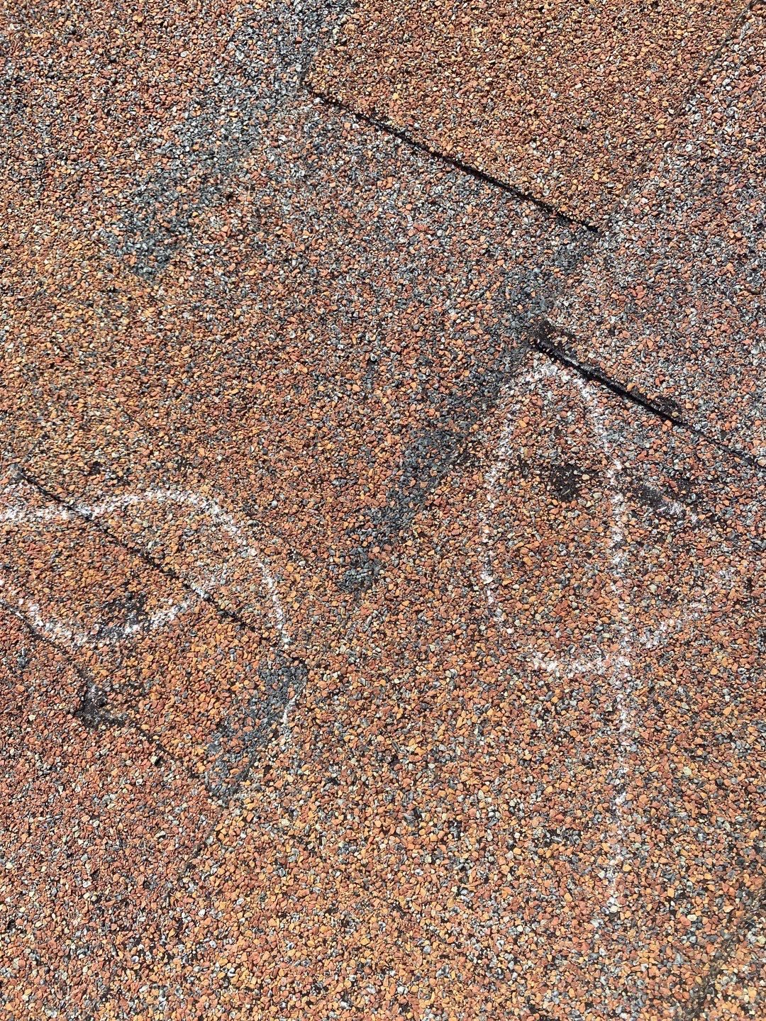Johns Creek roof hail documentation photo