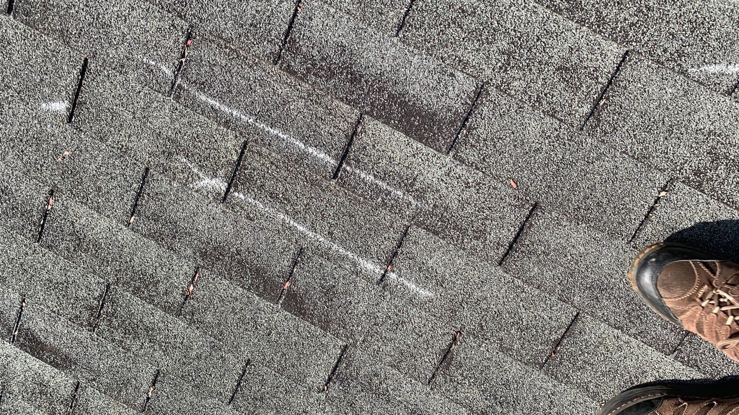 East Cobb roof granule documentation photo