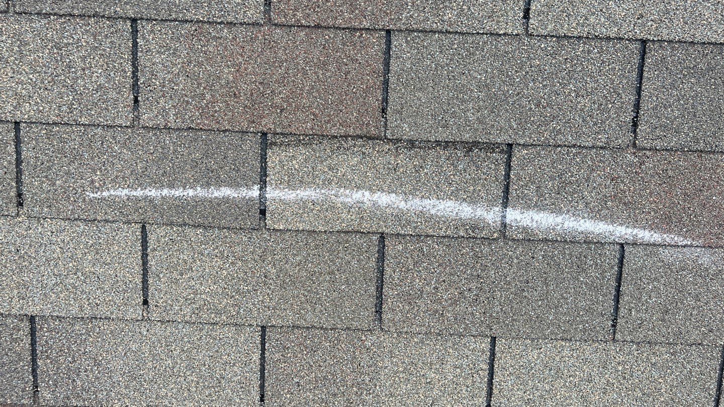 Cumming roof leak documentation photo