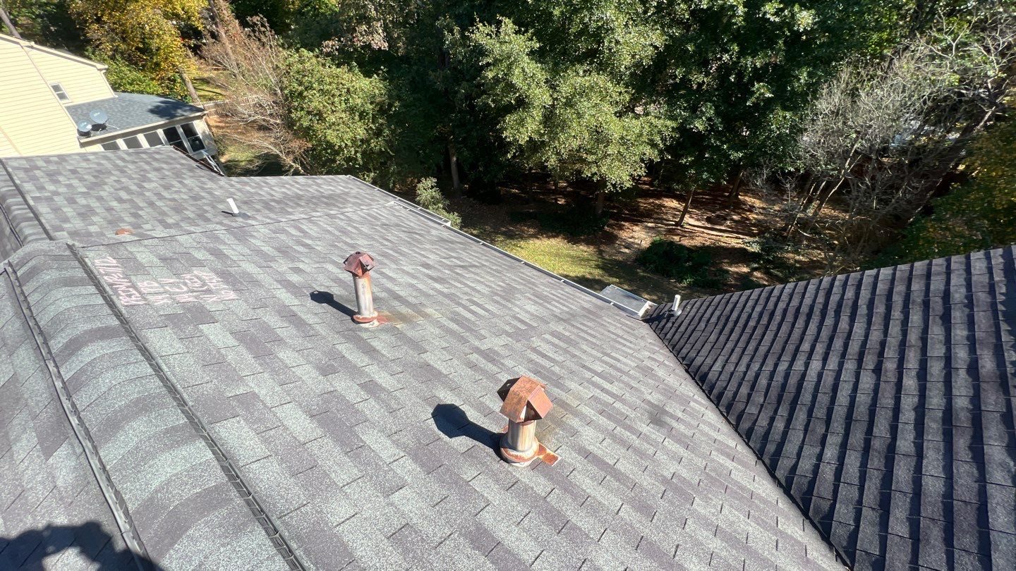 Marietta roof granule documentation photo