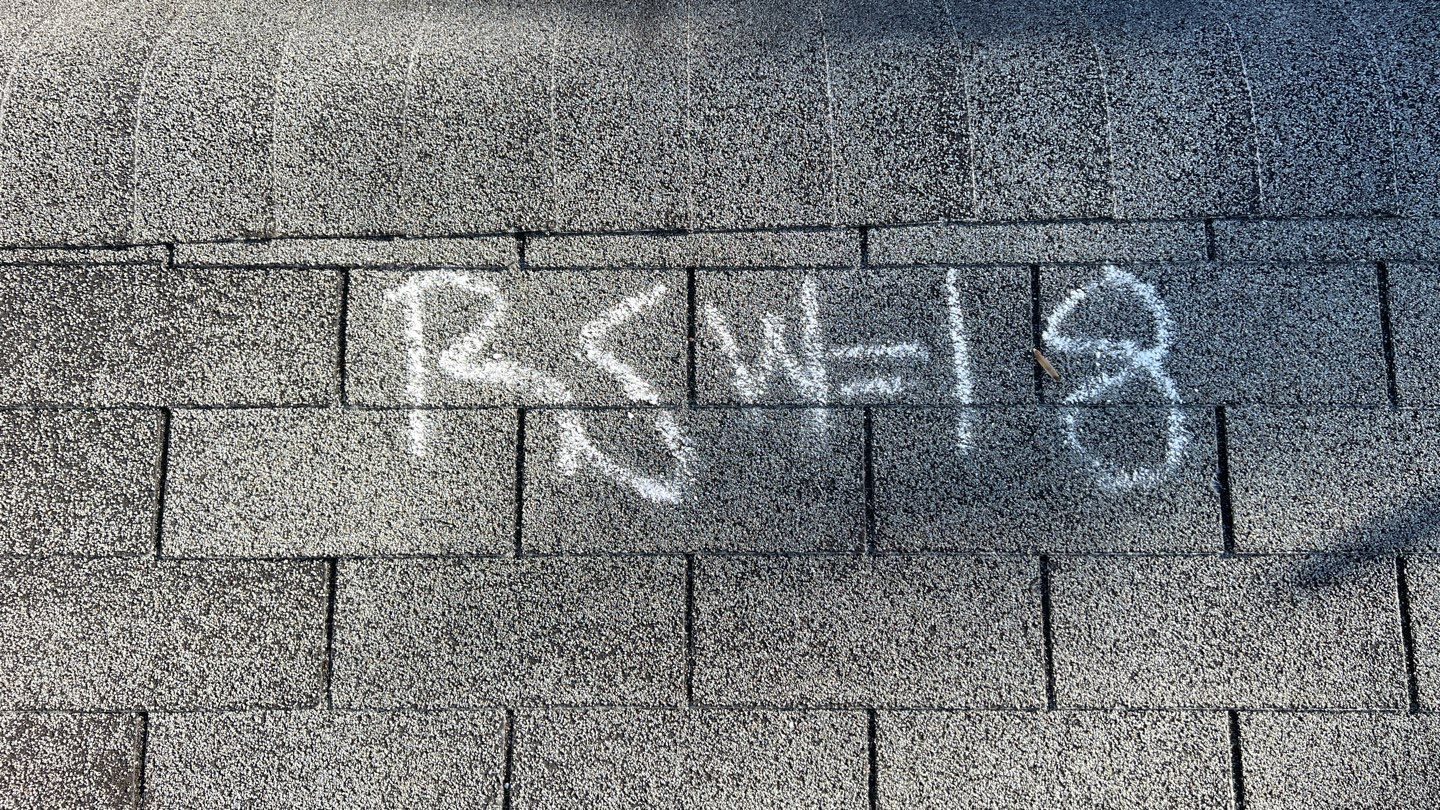Peachtree Corners roof hail documentation photo