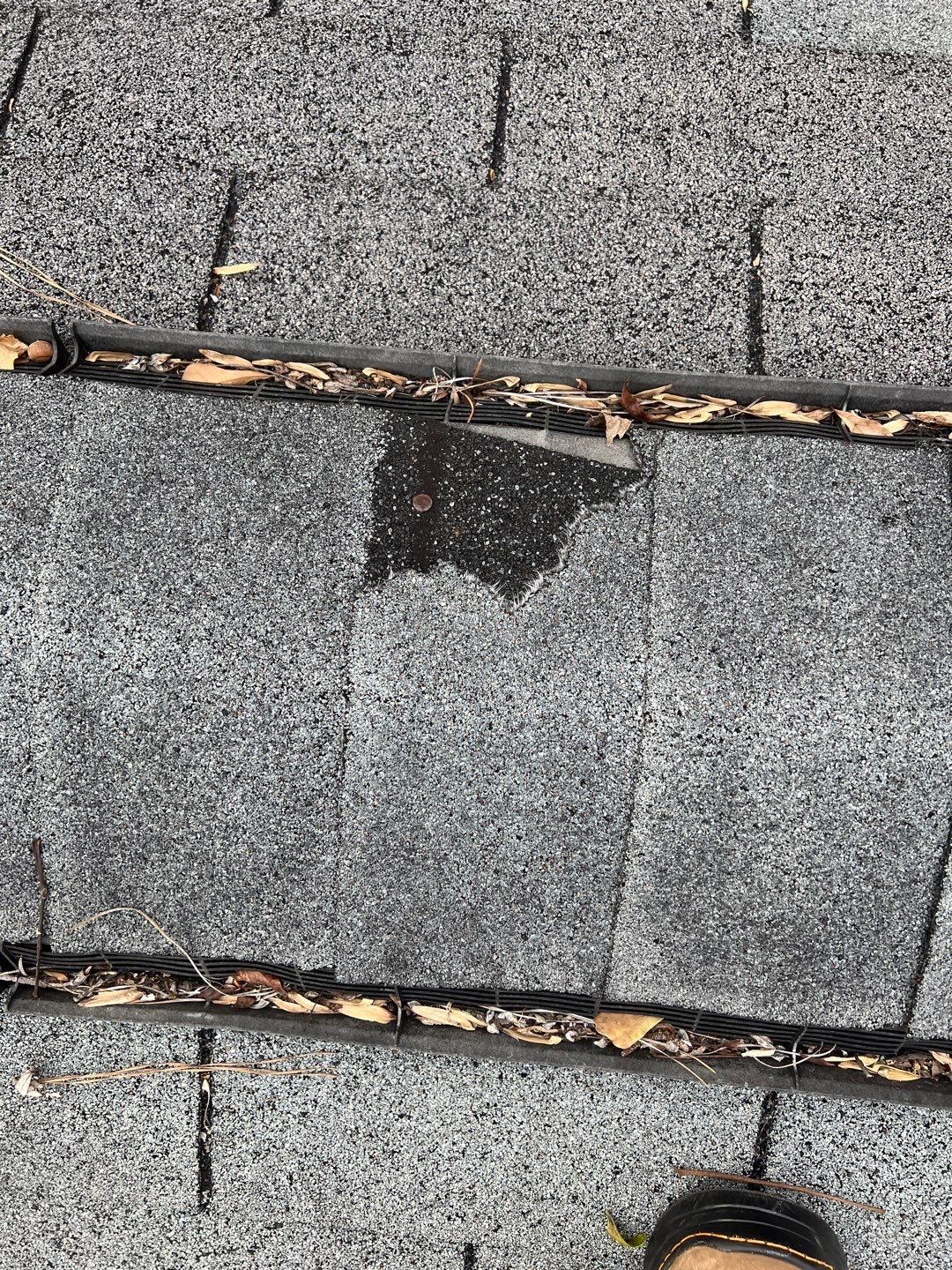 Canton roof granule documentation photo