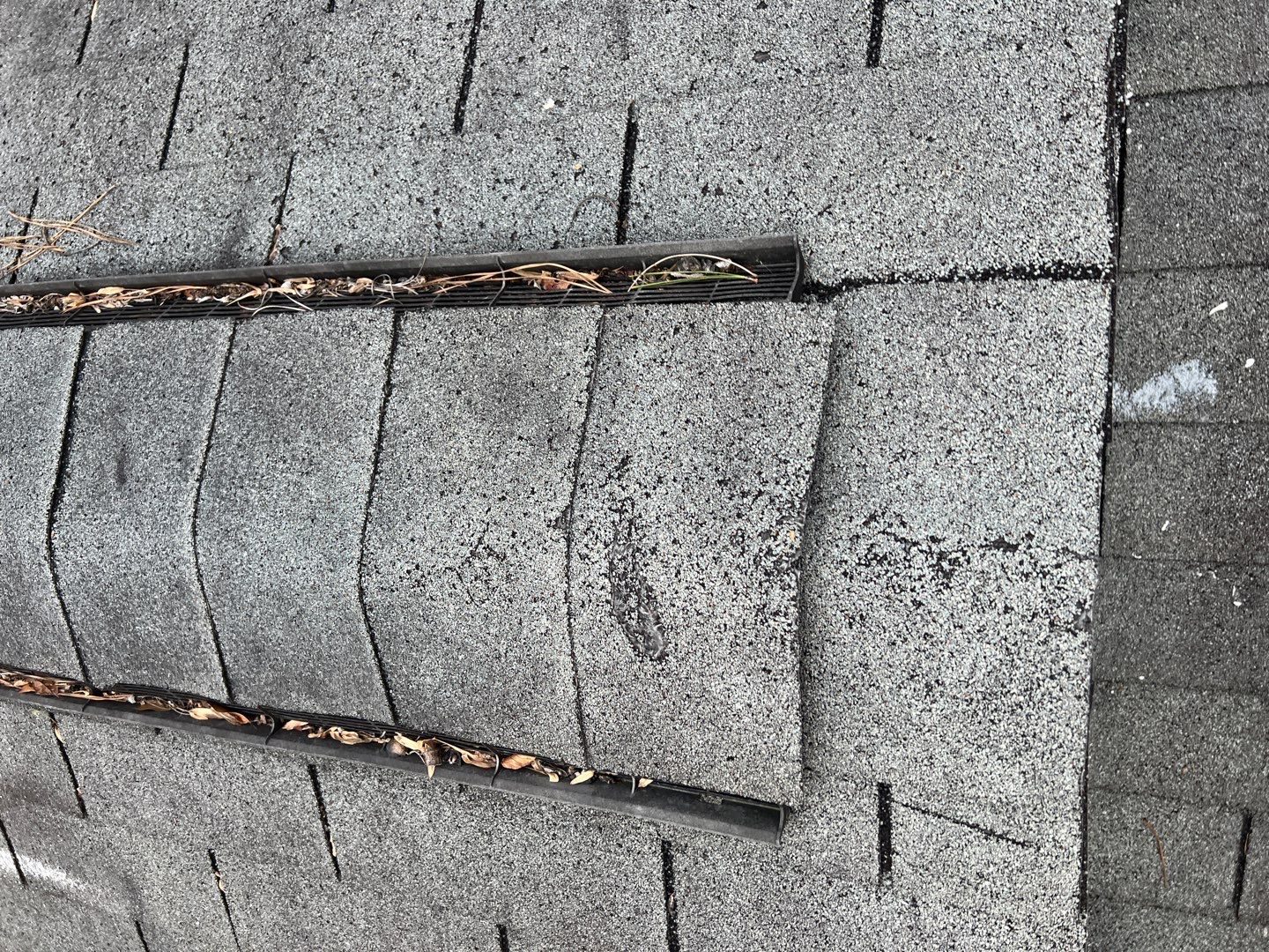 Canton roof hail documentation photo