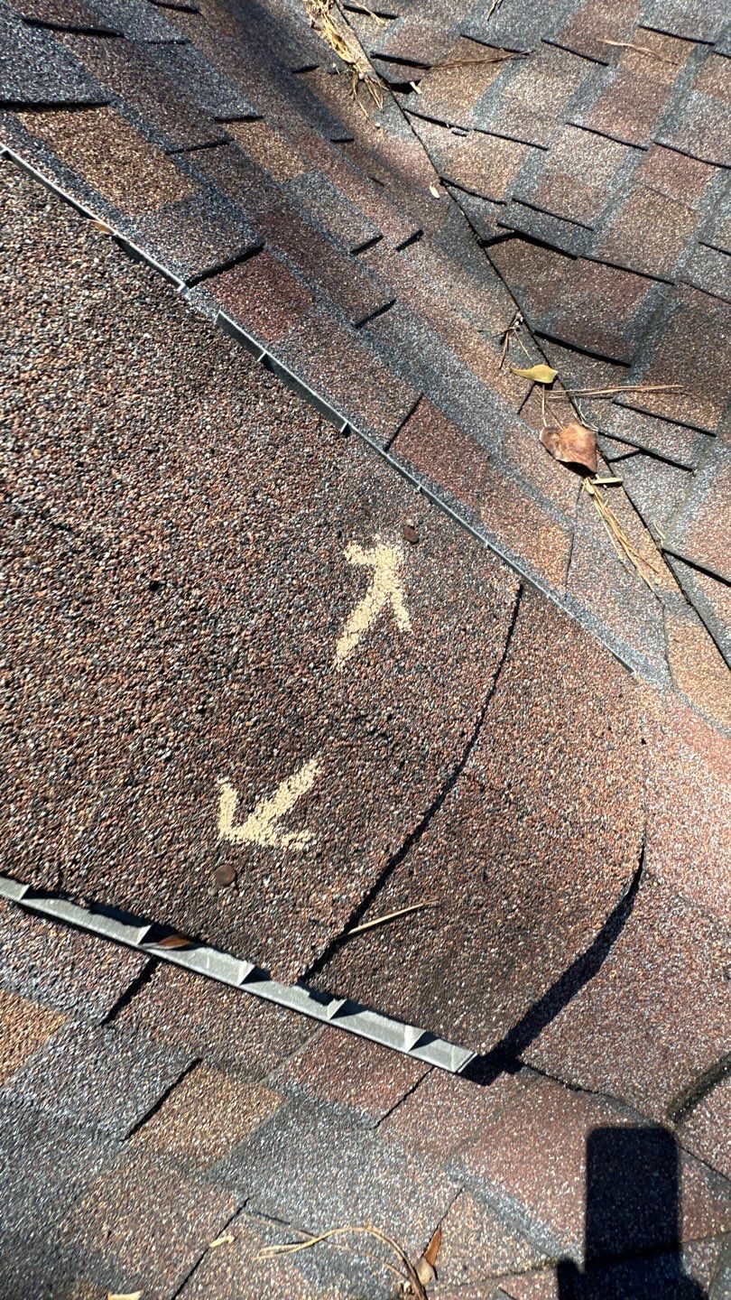 Brookhaven roof wind documentation photo