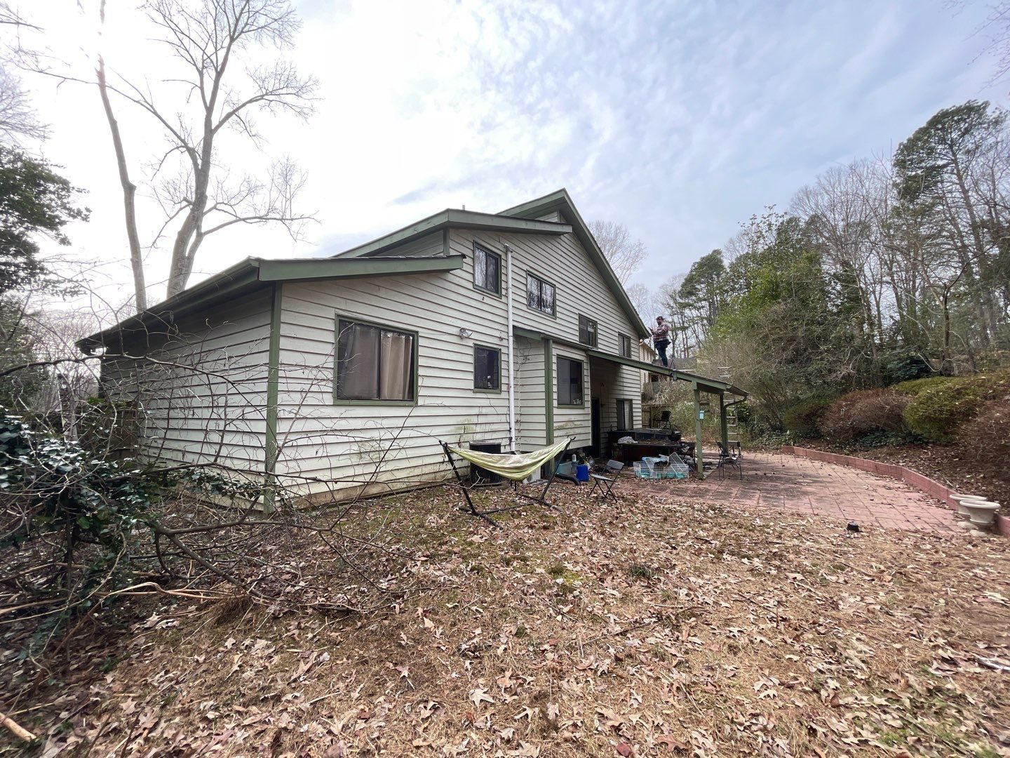 Roswell roof leak documentation photo