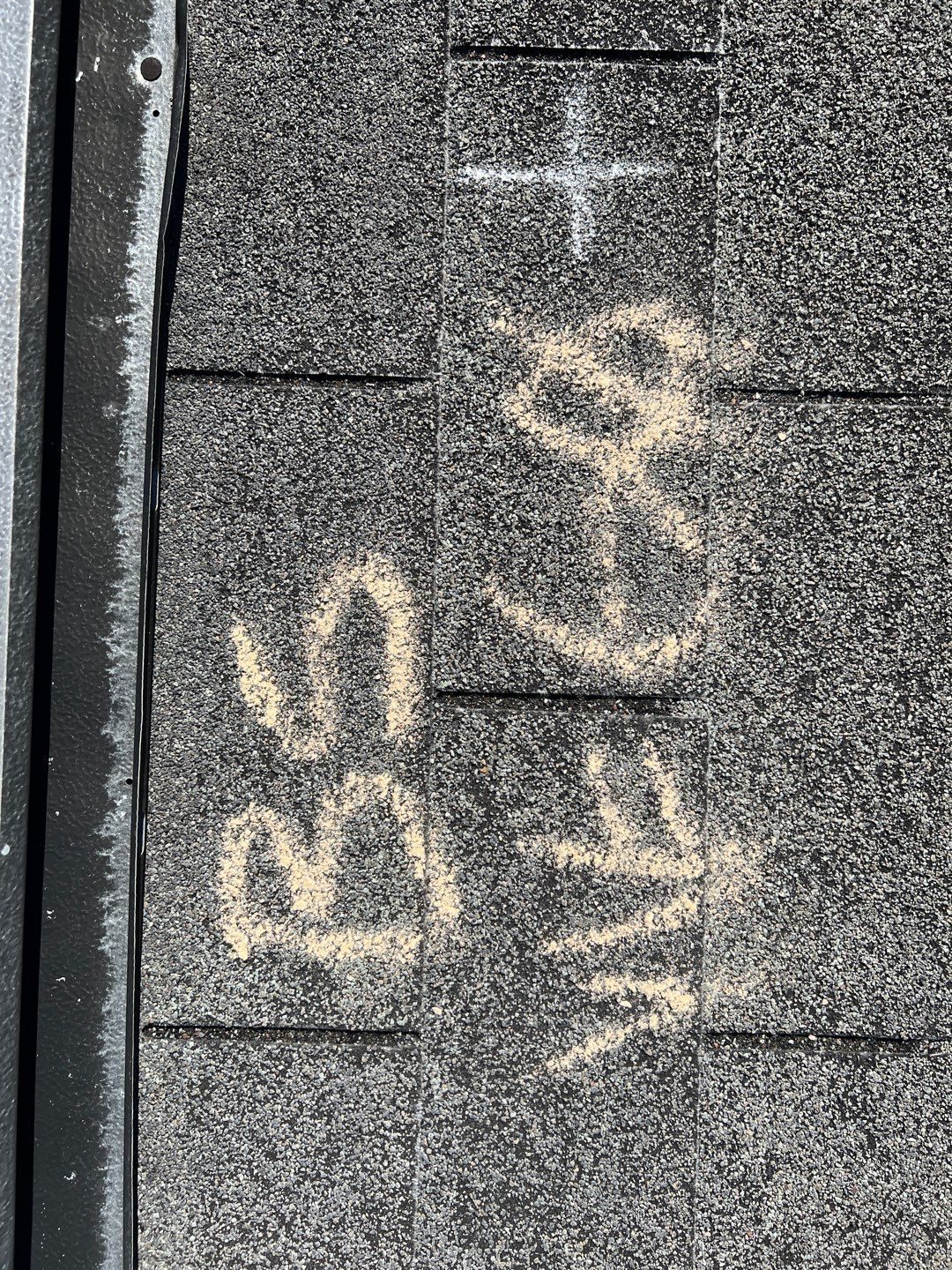 Duluth roof hail documentation photo