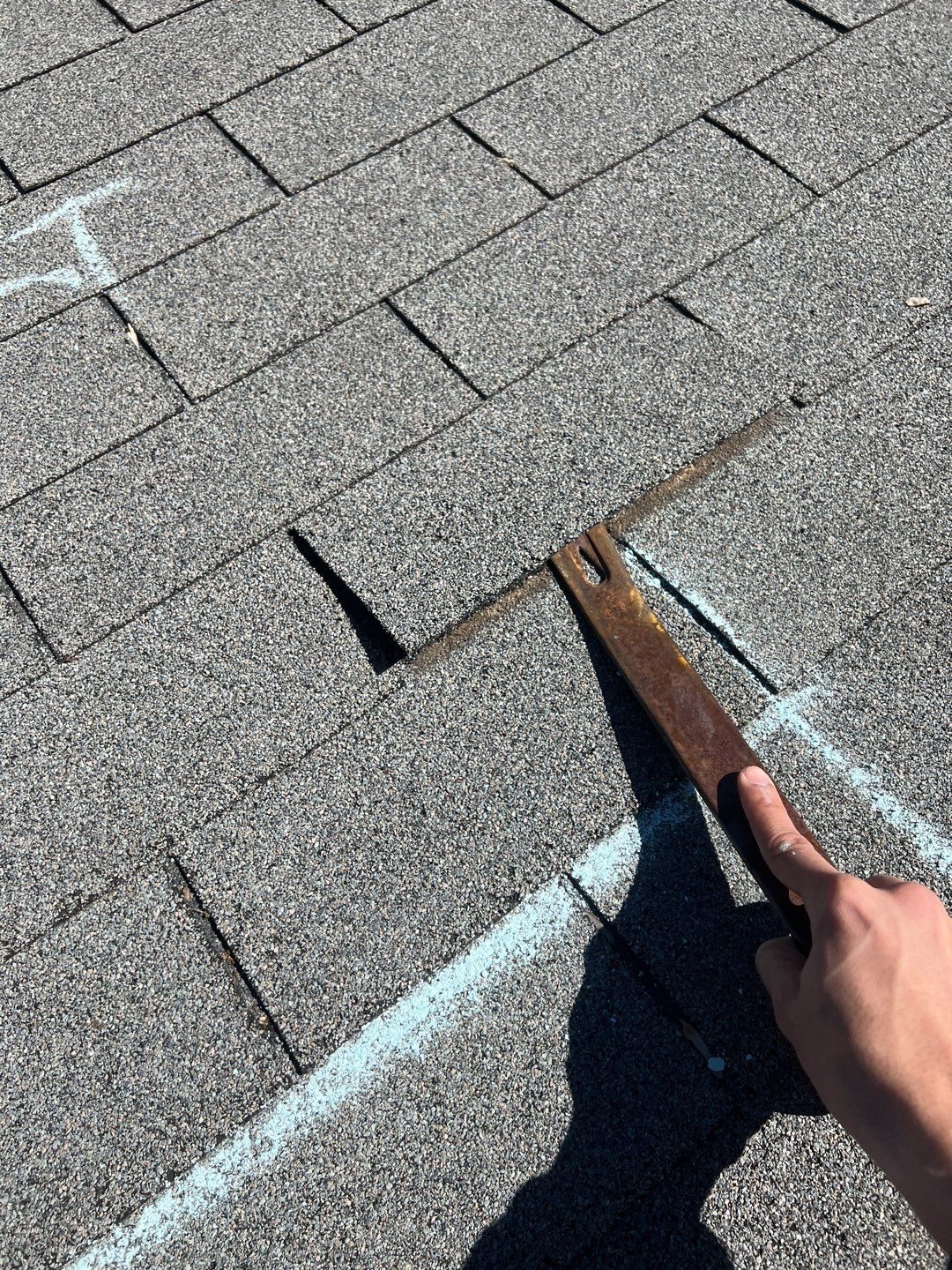 Woodstock roof leak documentation photo