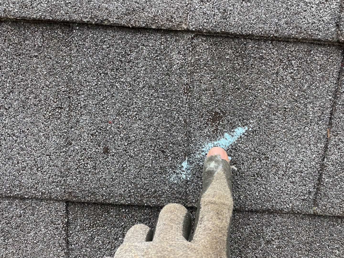 Dunwoody roof granule documentation photo