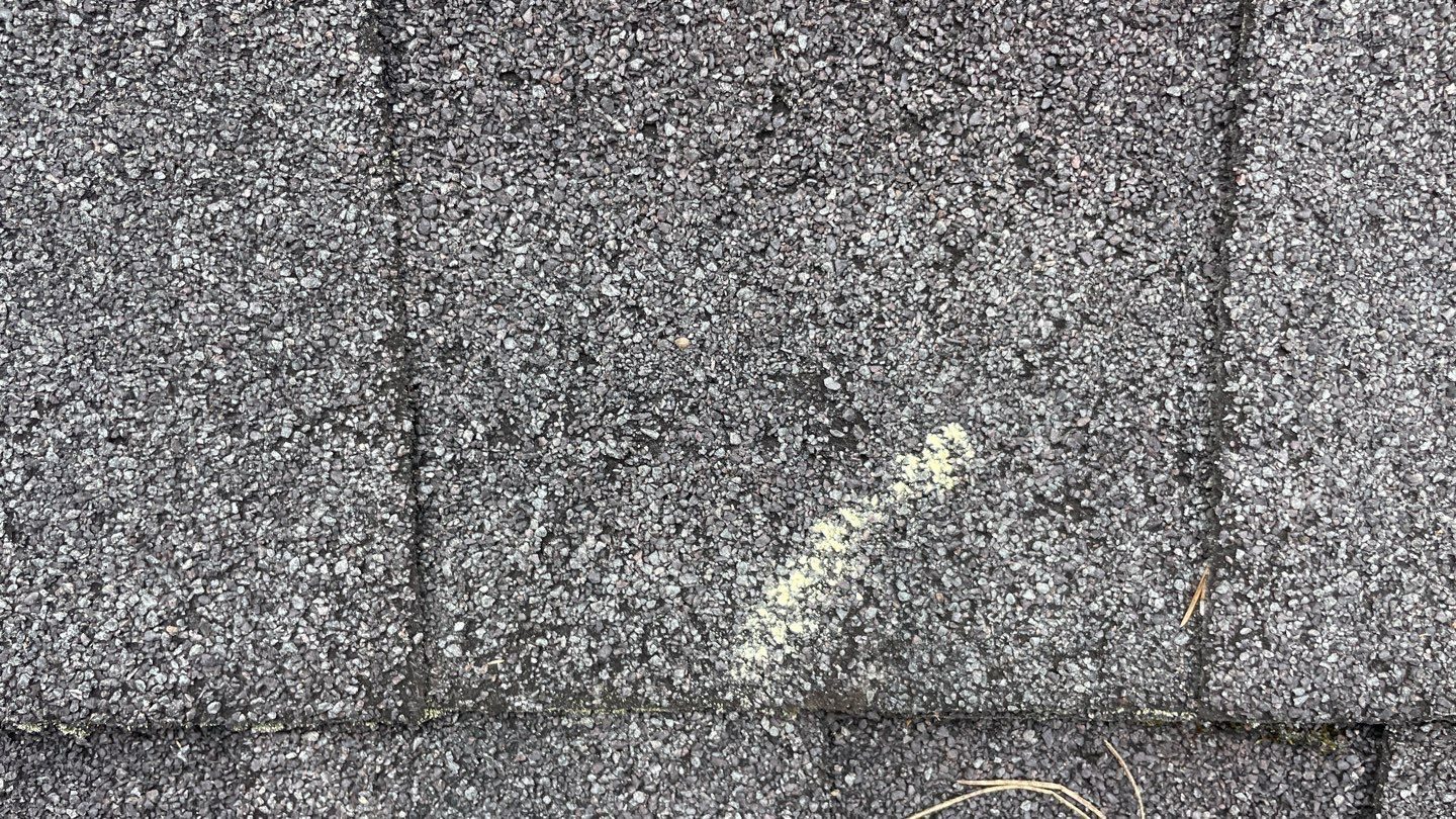 Gainesville roof hail documentation photo