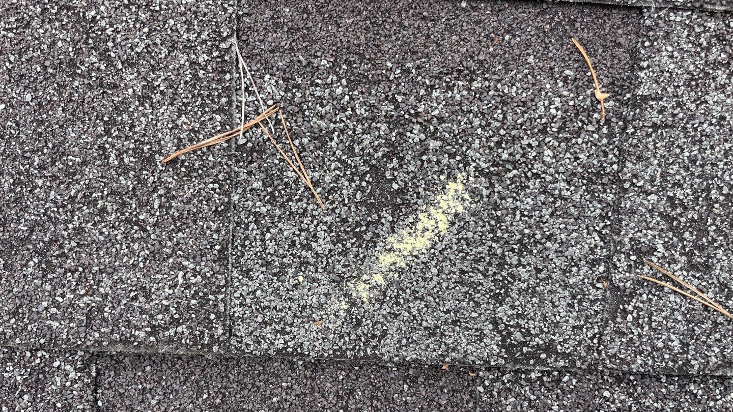 Gainesville roof leak documentation photo