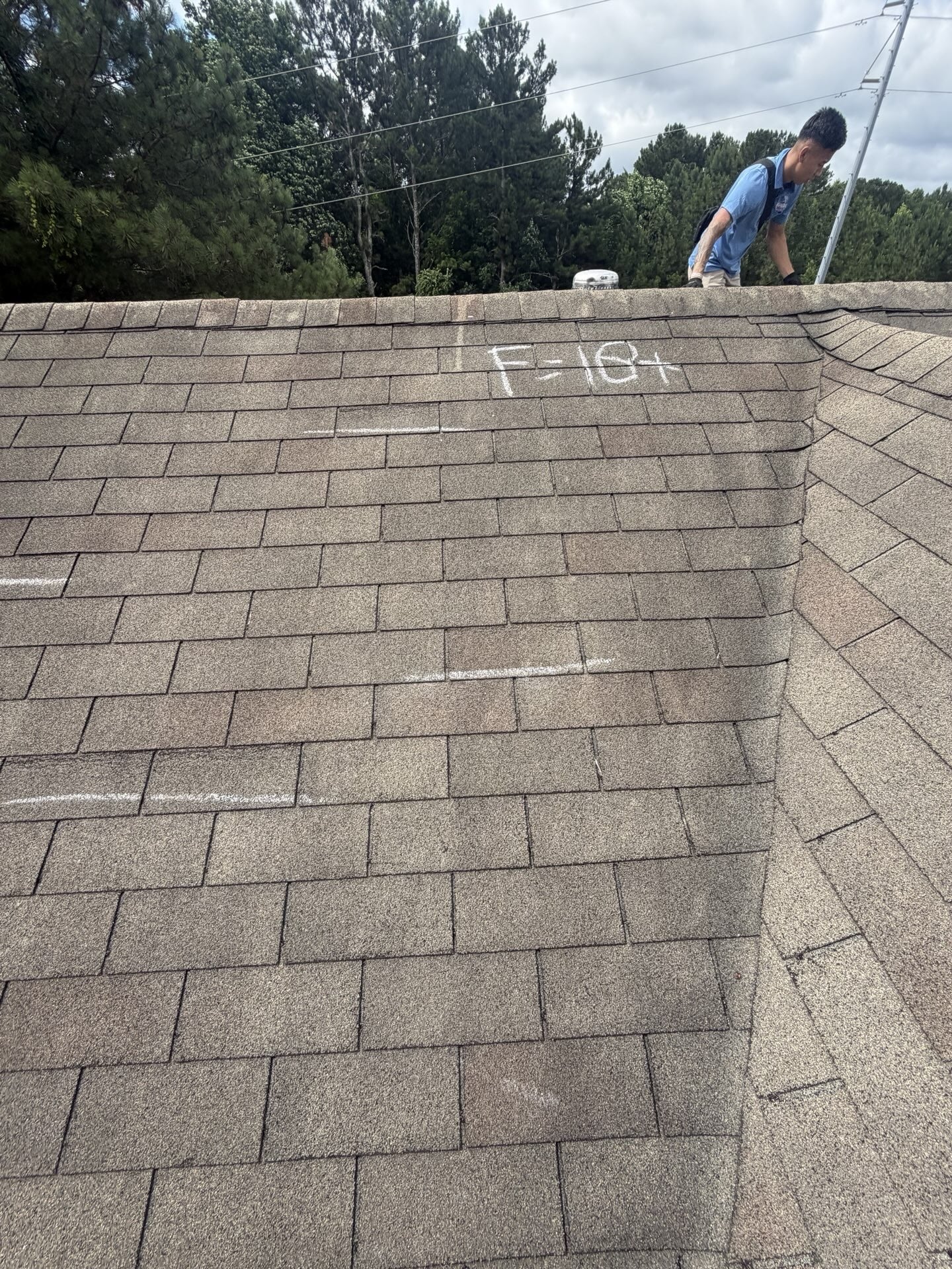 Documented roof inspection photo from a Canton, GA job by Inspector Roofing