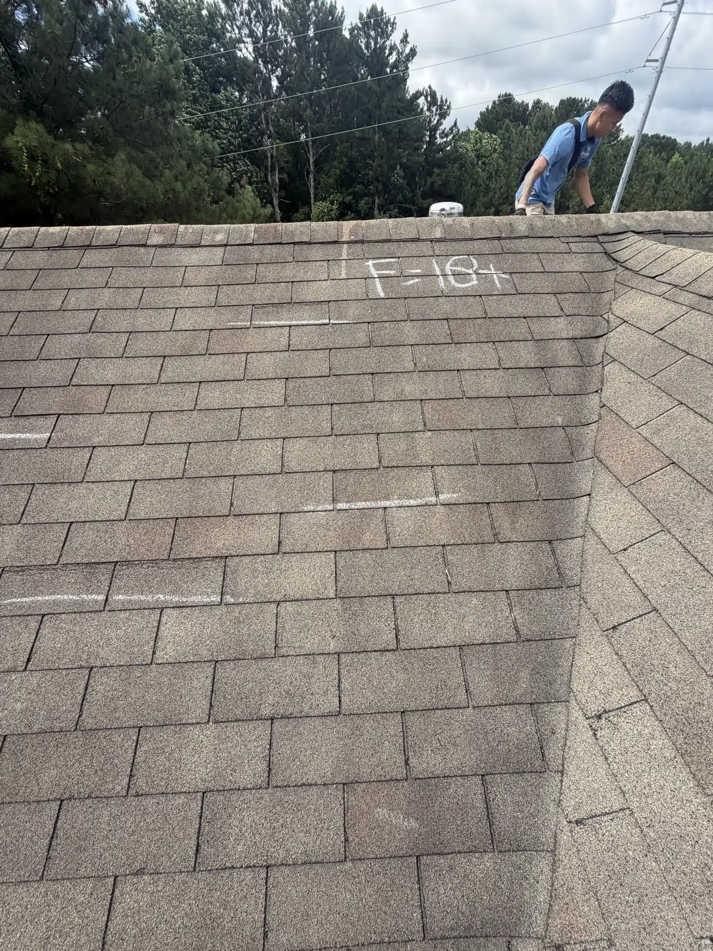 Documented roof inspection photo from a Canton, GA job by Inspector Roofing