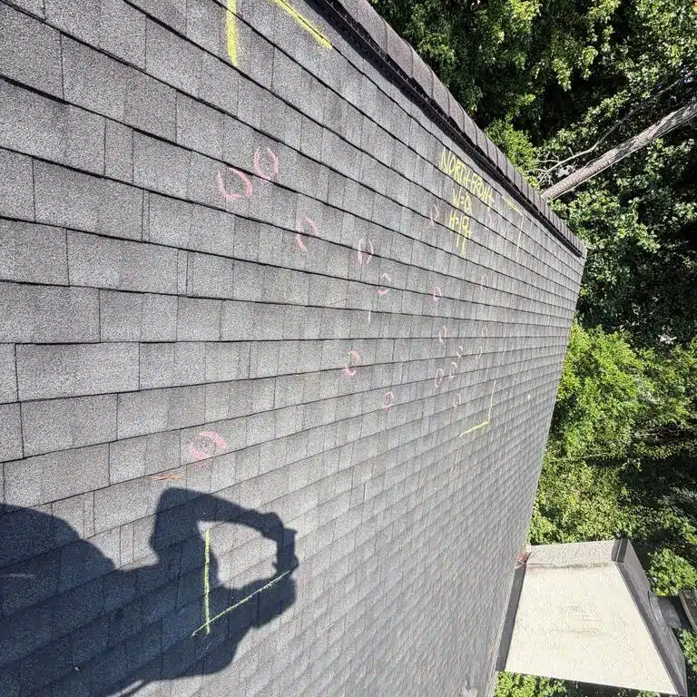 Documented roof inspection photo from a Stone Mountain, GA job by Inspector Roofing