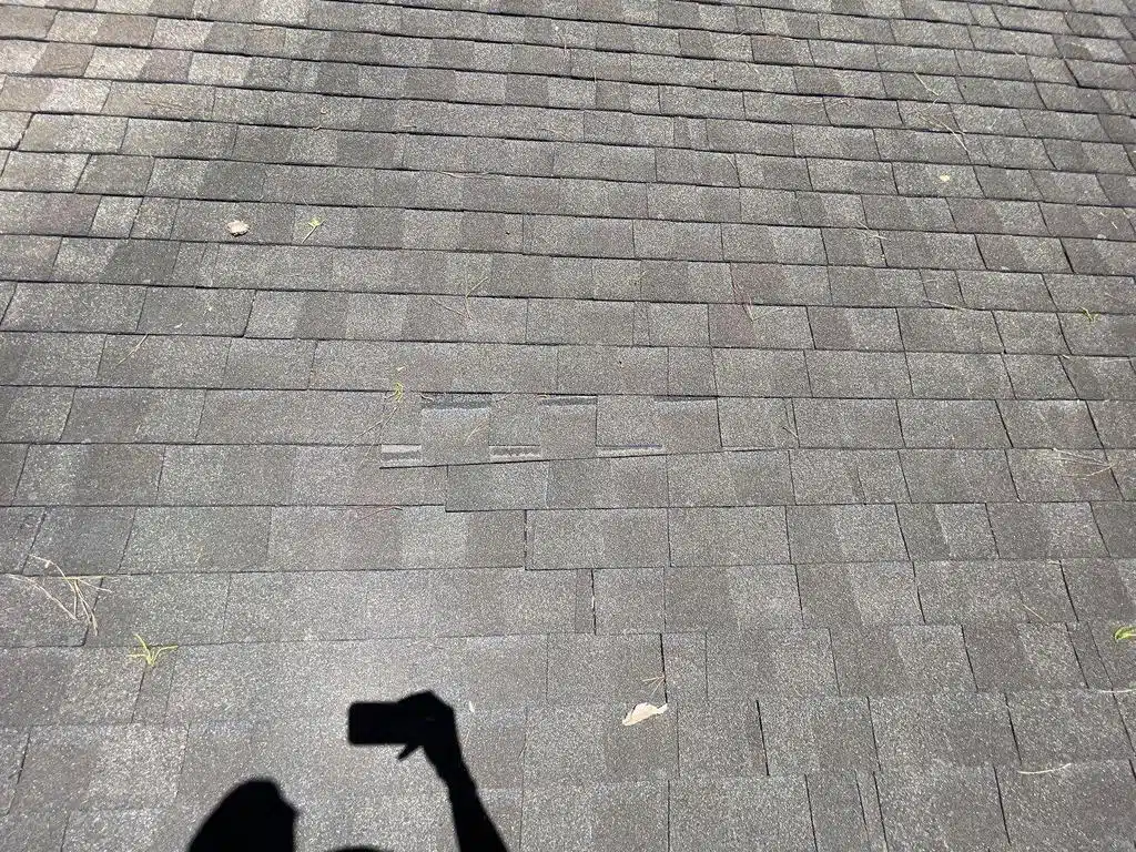 Documented roof inspection photo from a Sandy Springs, GA job by Inspector Roofing