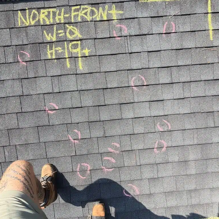 Hail Inspection Stone Mountain, GA — photo documentation by Inspector Roofing